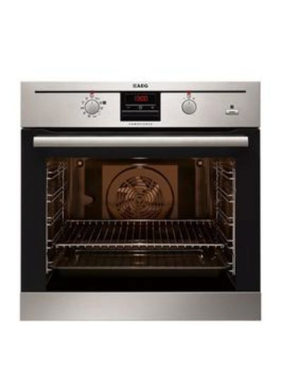 Aeg Bp300306Km Electric Built-In Single Oven With Steam Function - Stainless Steel